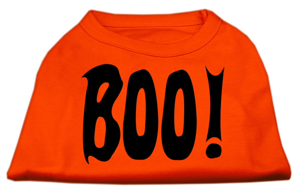 Boo! Screen Print Shirts Orange XS